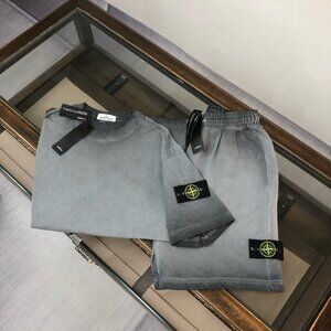 Stone Island Casual Set In Gray